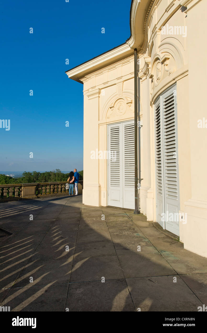 Palais Rococo, Schloss Solitude, la chasse et le plaisir palais, construit par le duc Carl Eugen von Wuerttemberg, Stuttgart-West Banque D'Images