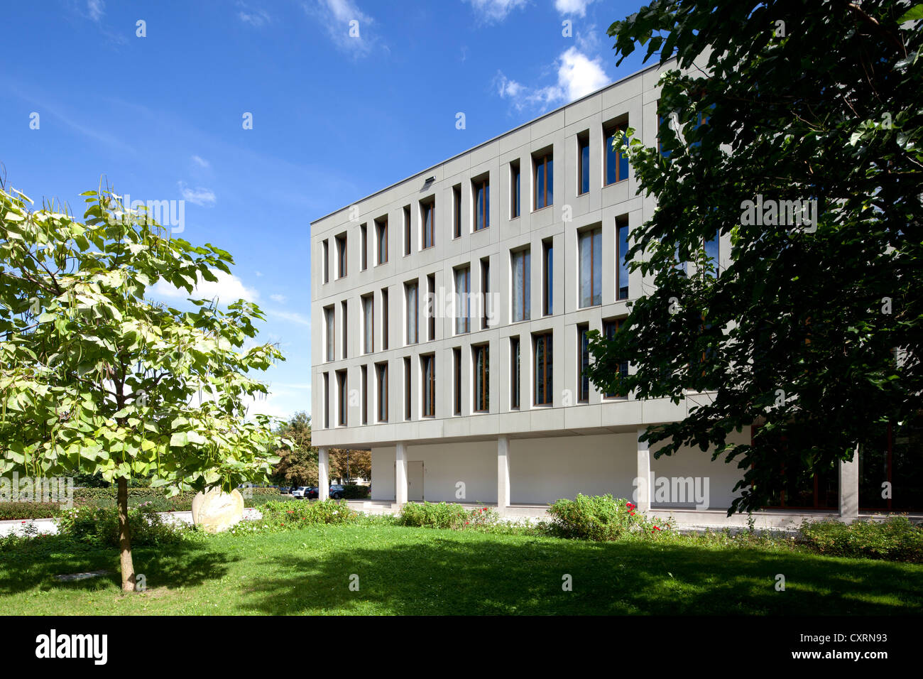 L'Université des Sciences Appliquées de Dresde, Hochschule für Technik und Wirtschaft, Library building, Dresde, Saxe, PublicGround Banque D'Images