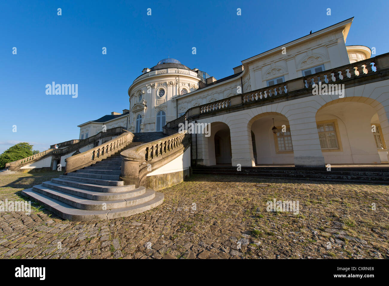Palais Rococo, Schloss Solitude, la chasse et le plaisir palais, construit par le duc Carl Eugen von Wuerttemberg, Stuttgart-West Banque D'Images