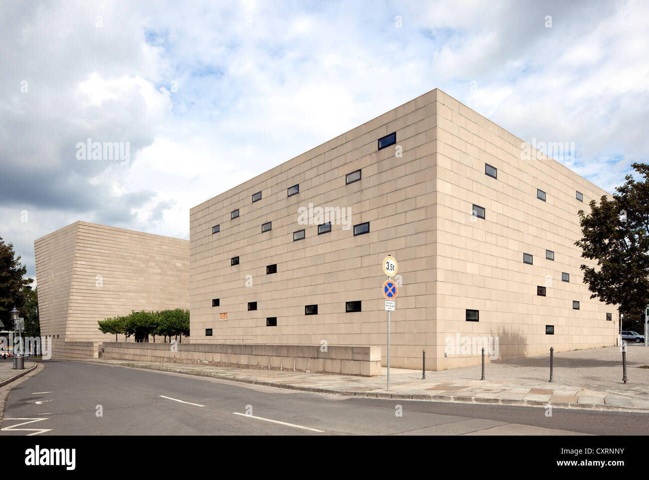 Nouvelle synagogue de Dresde, Saxe, Allemagne, Europe, PublicGround Banque D'Images