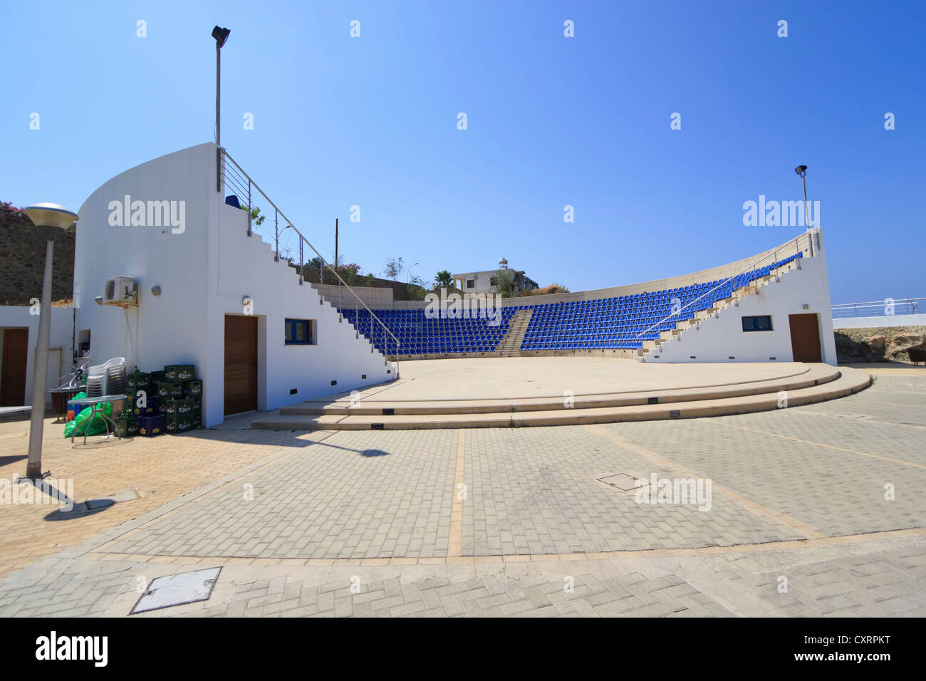 Terrain de sport de Kato Pyrgos, région de Paphos, Chypre Banque D'Images