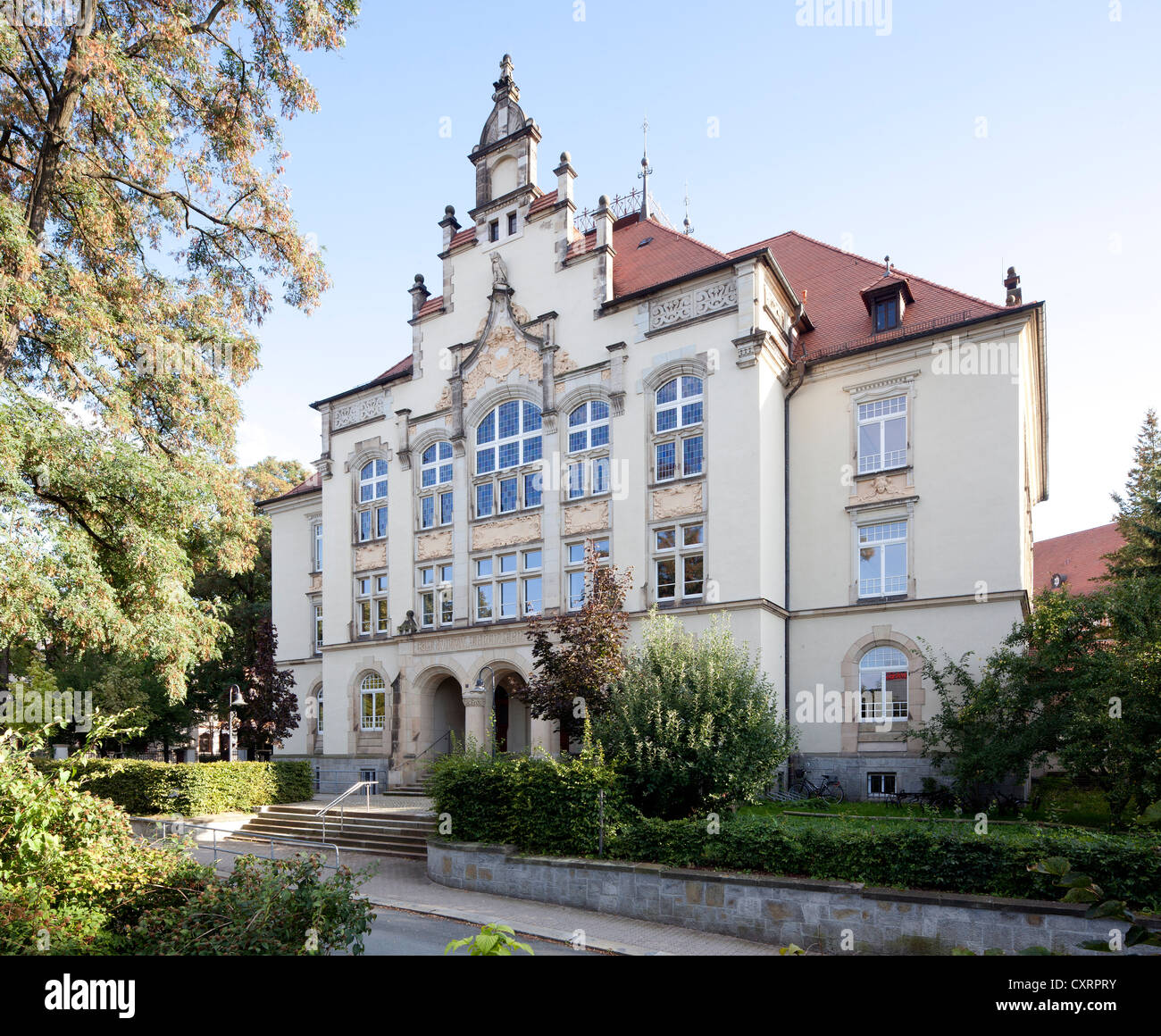 Schiller-Gymnasium grammar school, Bautzen, Budysin, Haute-lusace, Lusace, Saxe, Allemagne, Europe, PublicGround Banque D'Images