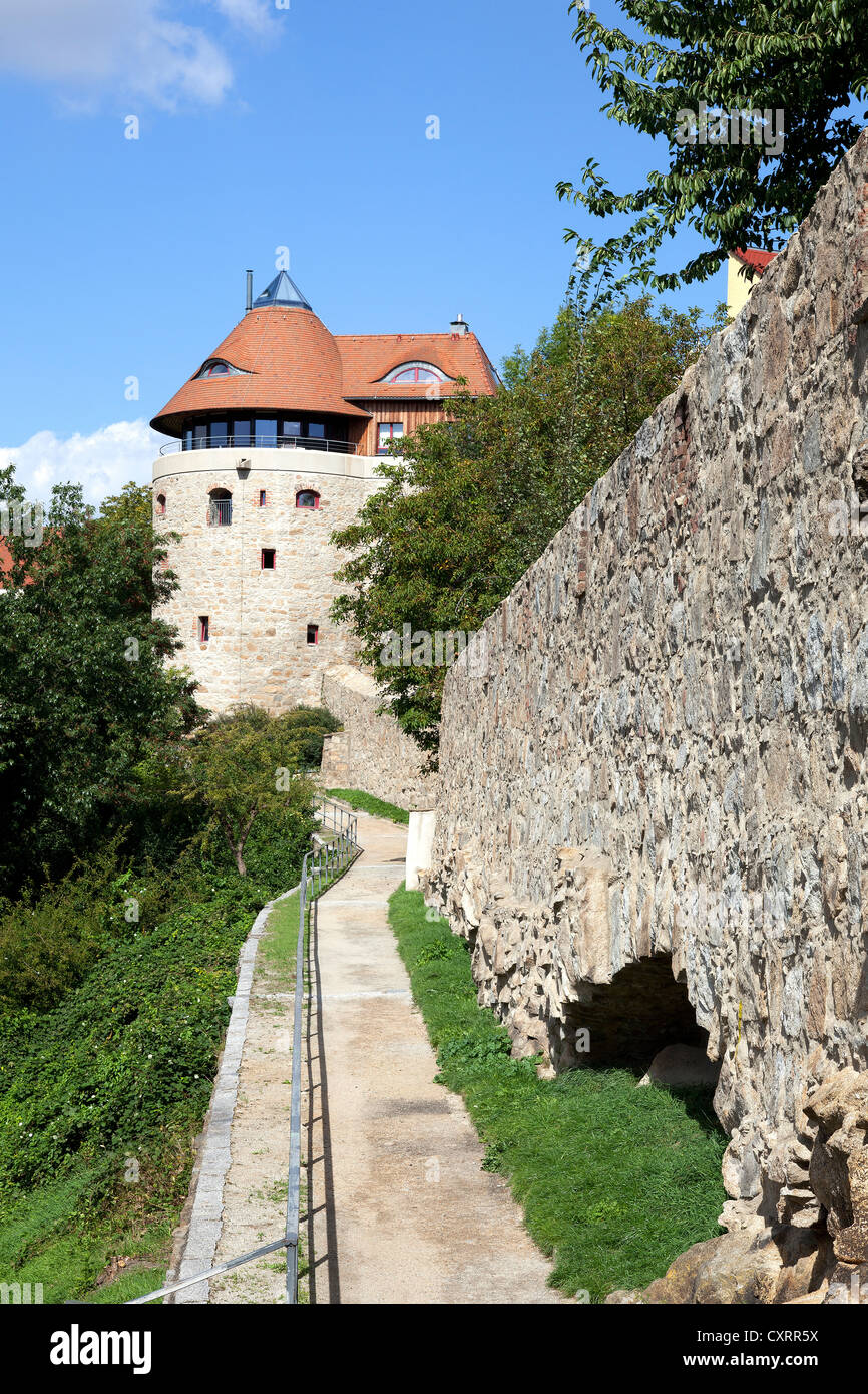 Château Ortenburg, remparts, Bautzen, Budysin, Haute-lusace, Lusace, Saxe, Allemagne, Europe, PublicGround Banque D'Images