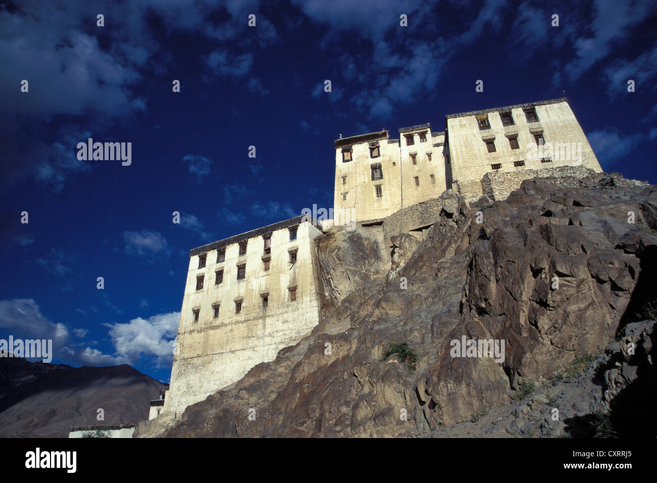 Monastère de Spituk, Gompa, Ladakh, Himalaya indien, le Jammu-et-Cachemire, l'Inde du Nord, Inde, Asie Banque D'Images