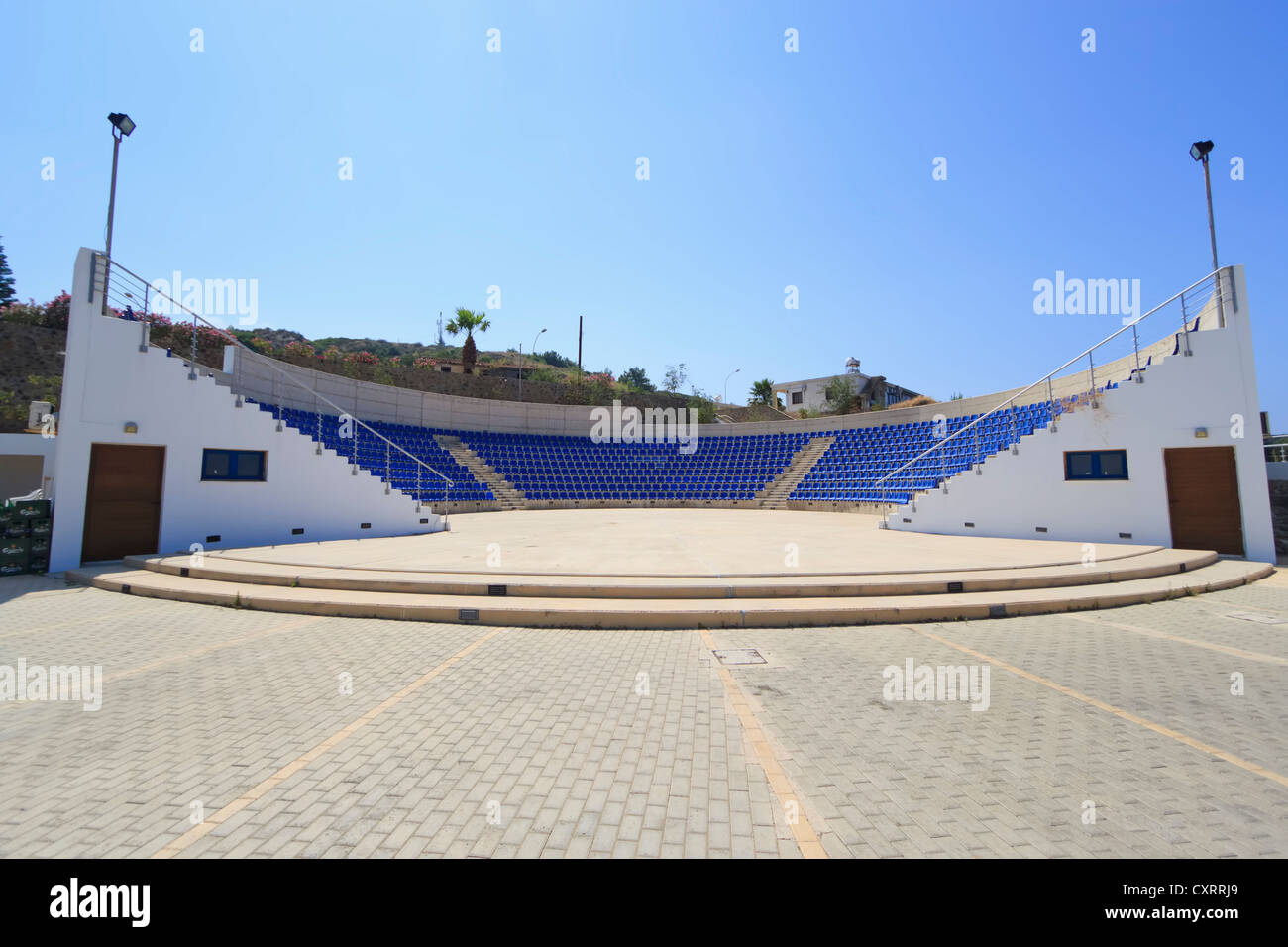 Terrain de sport de Kato Pyrgos, région de Paphos, Chypre Banque D'Images