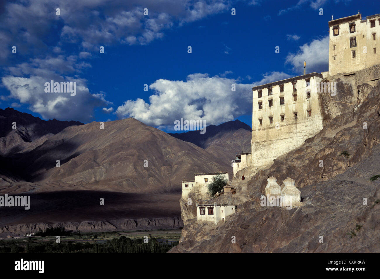 Monastère de Spituk, Ladakh, Himalaya indien, le Jammu-et-Cachemire, Inde du Nord, Inde, Asie Banque D'Images