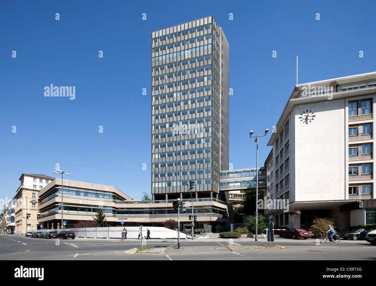 Immeuble de bureaux de grande hauteur, Kureck, Wiesbaden, Hesse, Germany, Europe, PublicGround Banque D'Images