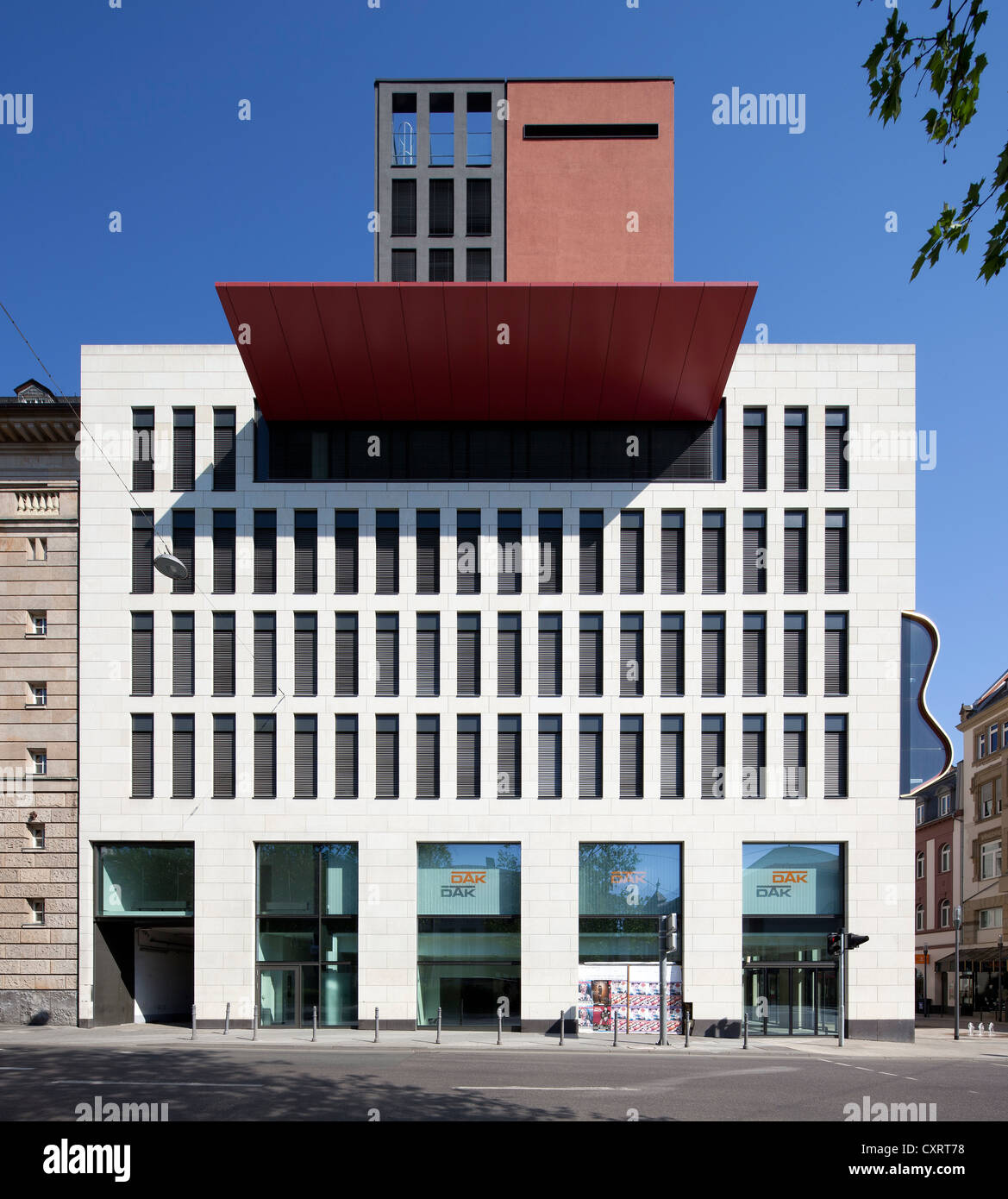 Immeuble commercial et de bureau, Kirchgasse, Rheinstrasse, Wiesbaden, Hesse, Germany, Europe, PublicGround Banque D'Images