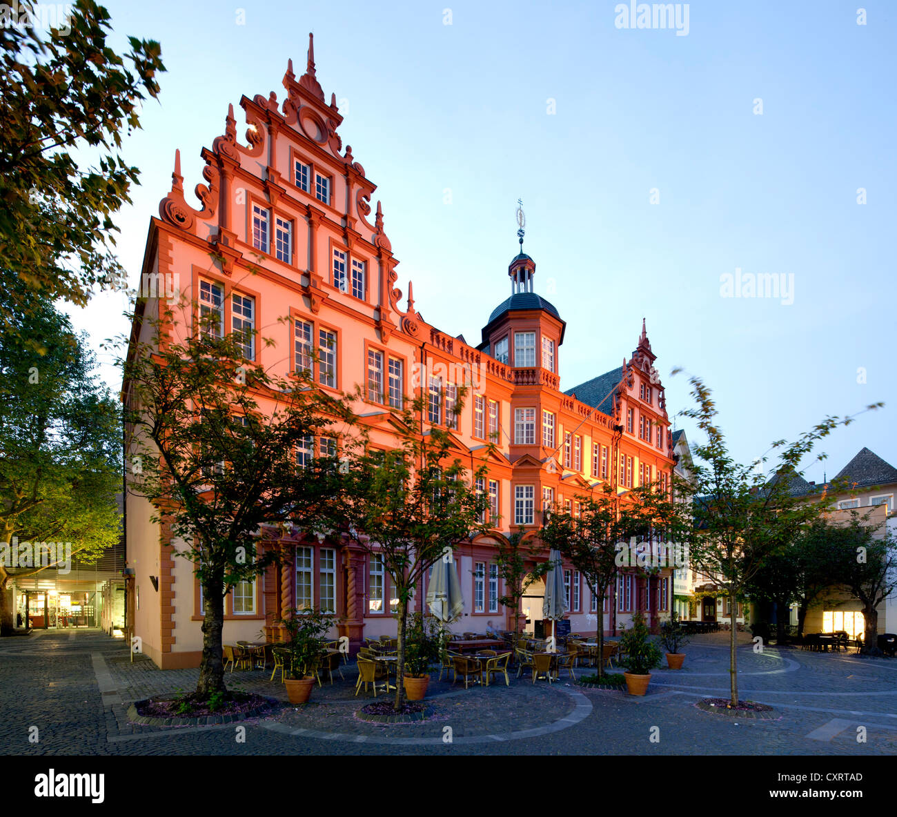 Musée Gutenberg, ex-Roemischen Haus zum Kaiser Hotel, Mayence, Rhénanie-Palatinat, Allemagne, Europe, PublicGround Banque D'Images