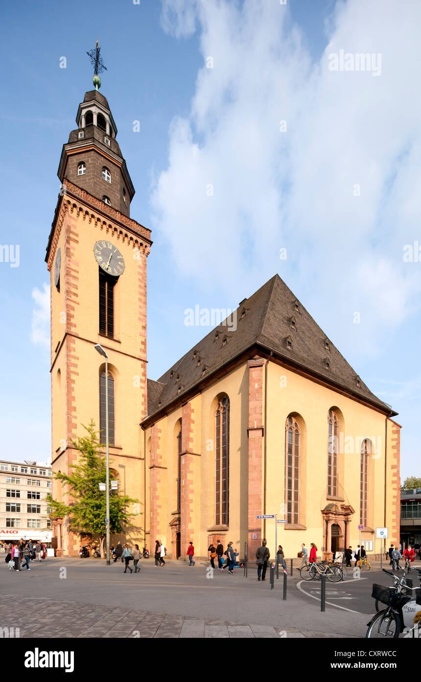 Église luthérienne de la Sainte Catherine, Frankfurt am Main, Hesse, Germany, Europe, PublicGround Banque D'Images