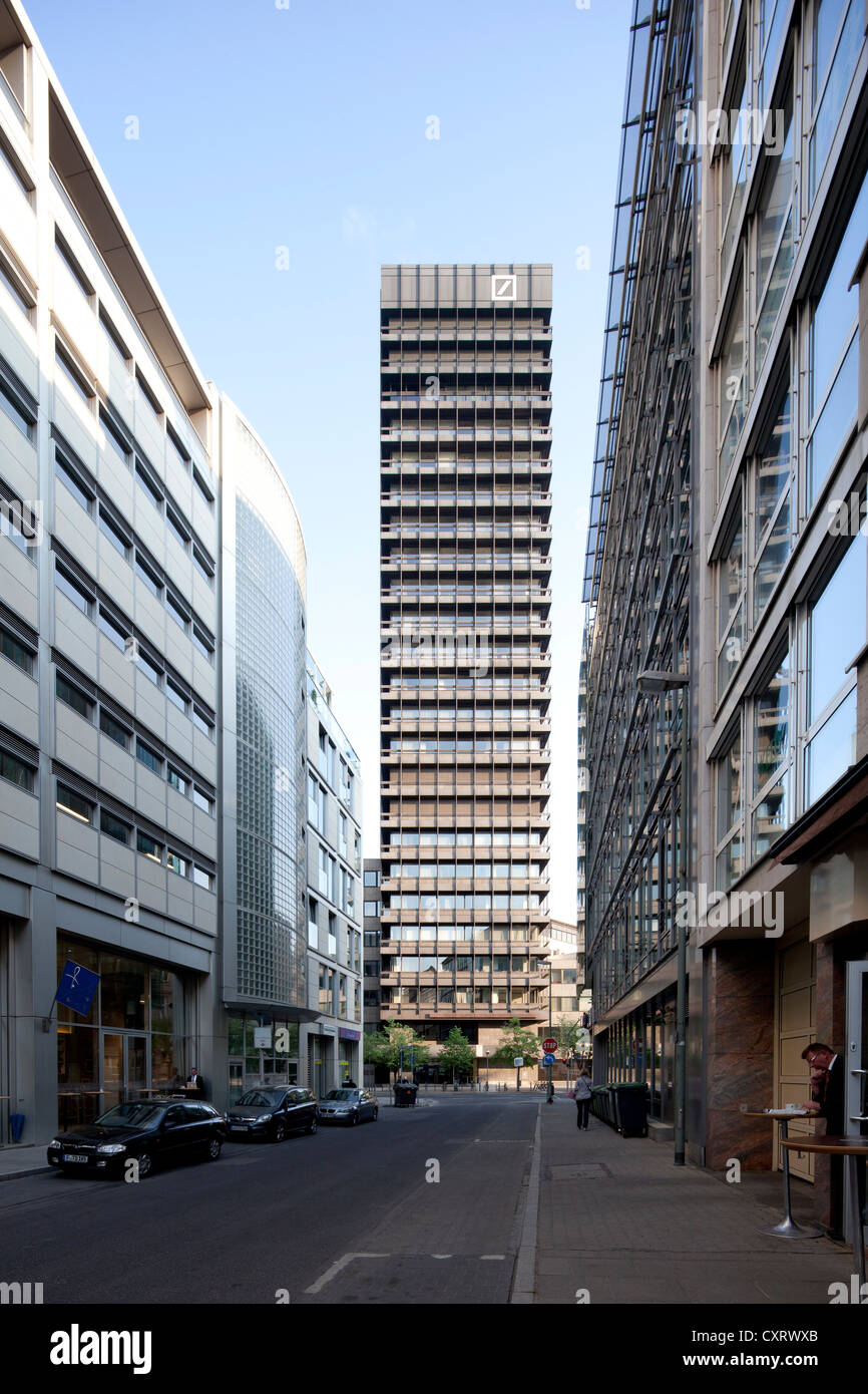 Deutsche Bank Investment Banking Center Frankfurt, Frankfurt am Main, Hesse, Germany, Europe, PublicGround Banque D'Images