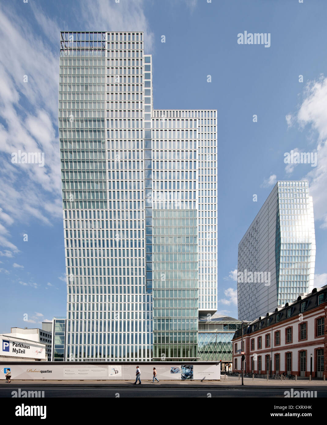 Nextower office tower, Jumeirah Hotel, Palais Quartier district, Frankfurt am Main, Hesse, PublicGround Banque D'Images