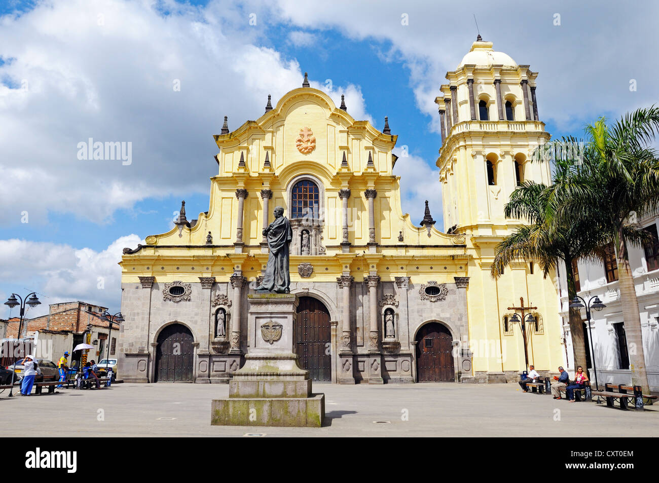 L'église de San Francisco, Popayán, capitale de la province de Cauca, Colombie, Amérique latine, Amérique du Sud Banque D'Images