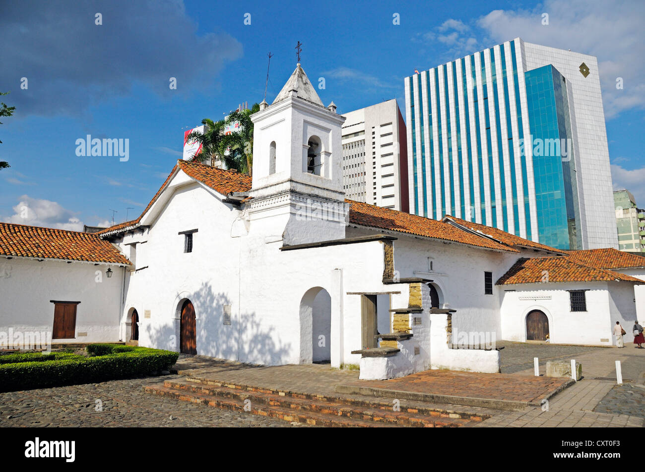 Église de La Merced, l'église la plus ancienne dans la ville de Cali, Valle del Cauca, Colombie, Amérique latine, Amérique du Sud Banque D'Images