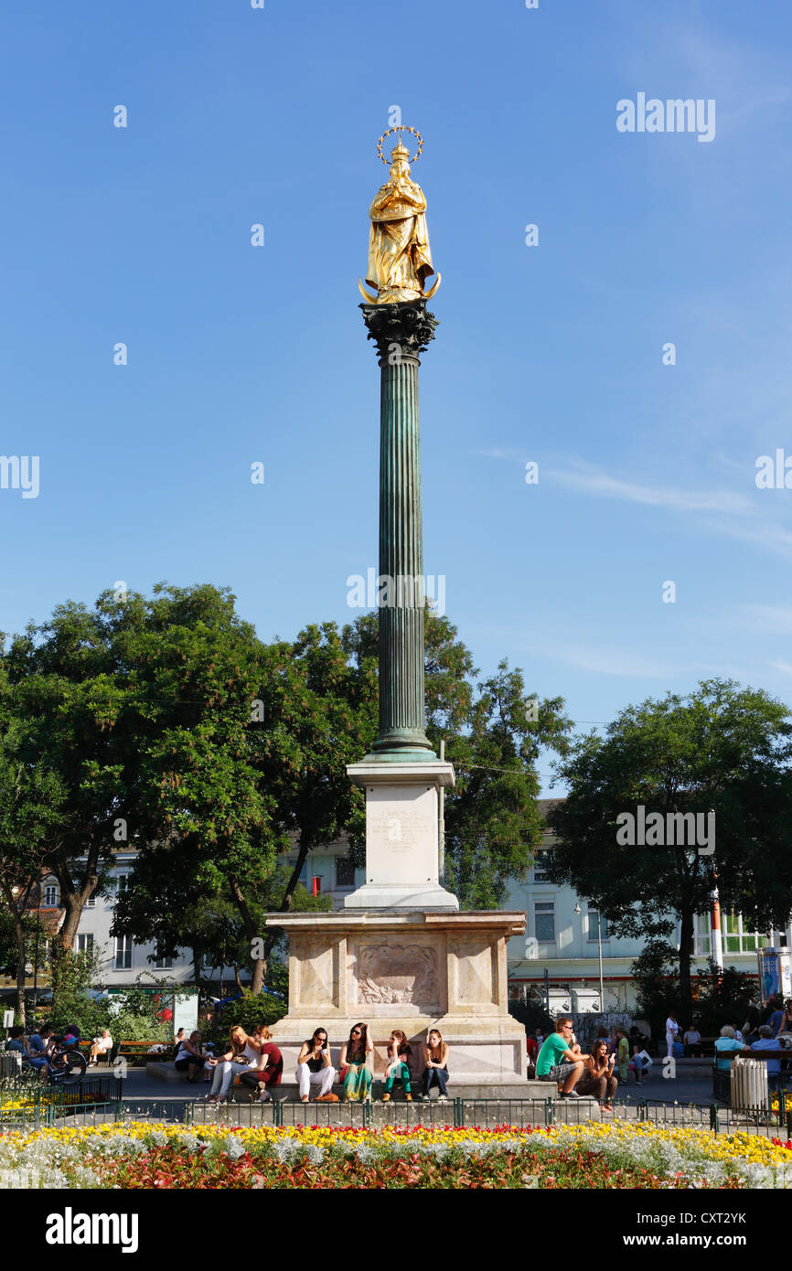 Mariensaeule, Saint Mary's, colonne Am Eisernen Tor square, Graz, Styria, Austria, Europe, PublicGround Banque D'Images