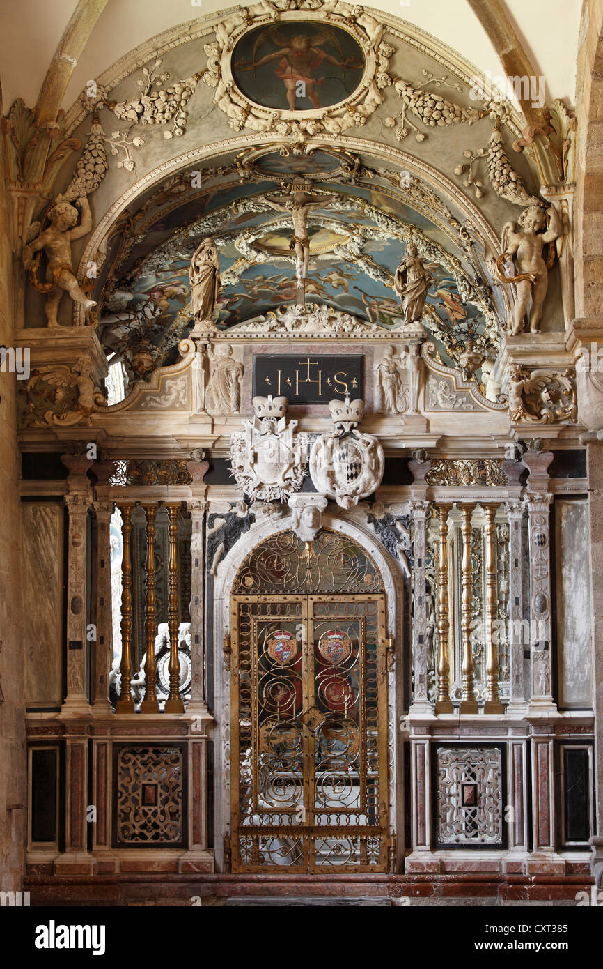 Mausolée des Habsbourg dans l'église collégiale, Seckau Abbey, Haute-styrie, Styrie, Autriche, Europe Banque D'Images