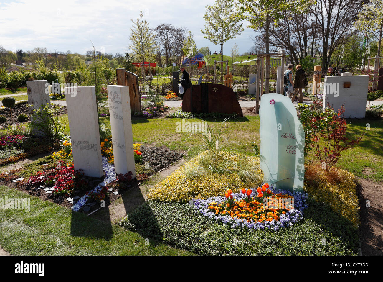 Grave ou de cimetière, le jardin horticole bavarois show 2012 à Bamberg, Haute-Franconie, Franconia, Bavaria, Germany, Europe Banque D'Images