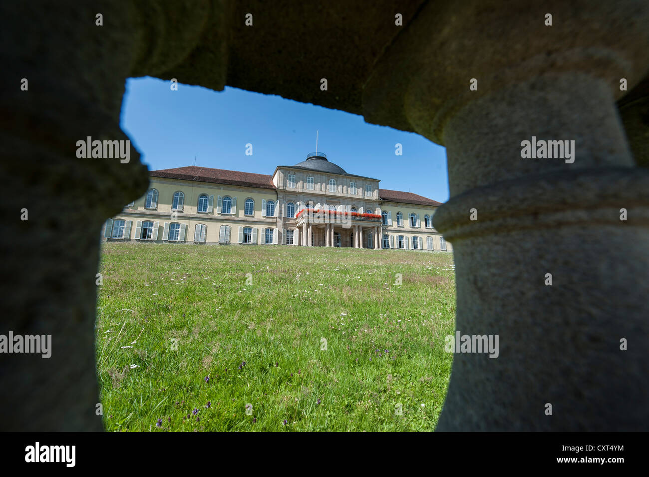 Le château Schloss Hohenheim, Hohenheim, Bade-Wurtemberg, Allemagne, Europe Banque D'Images