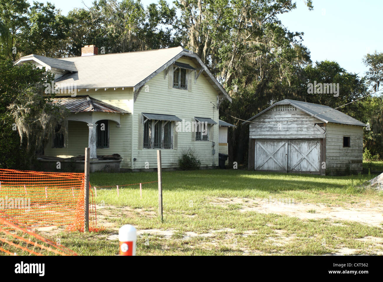 Vieille maison déserte, près de Davenport en Loughman, Florida, USA Banque D'Images