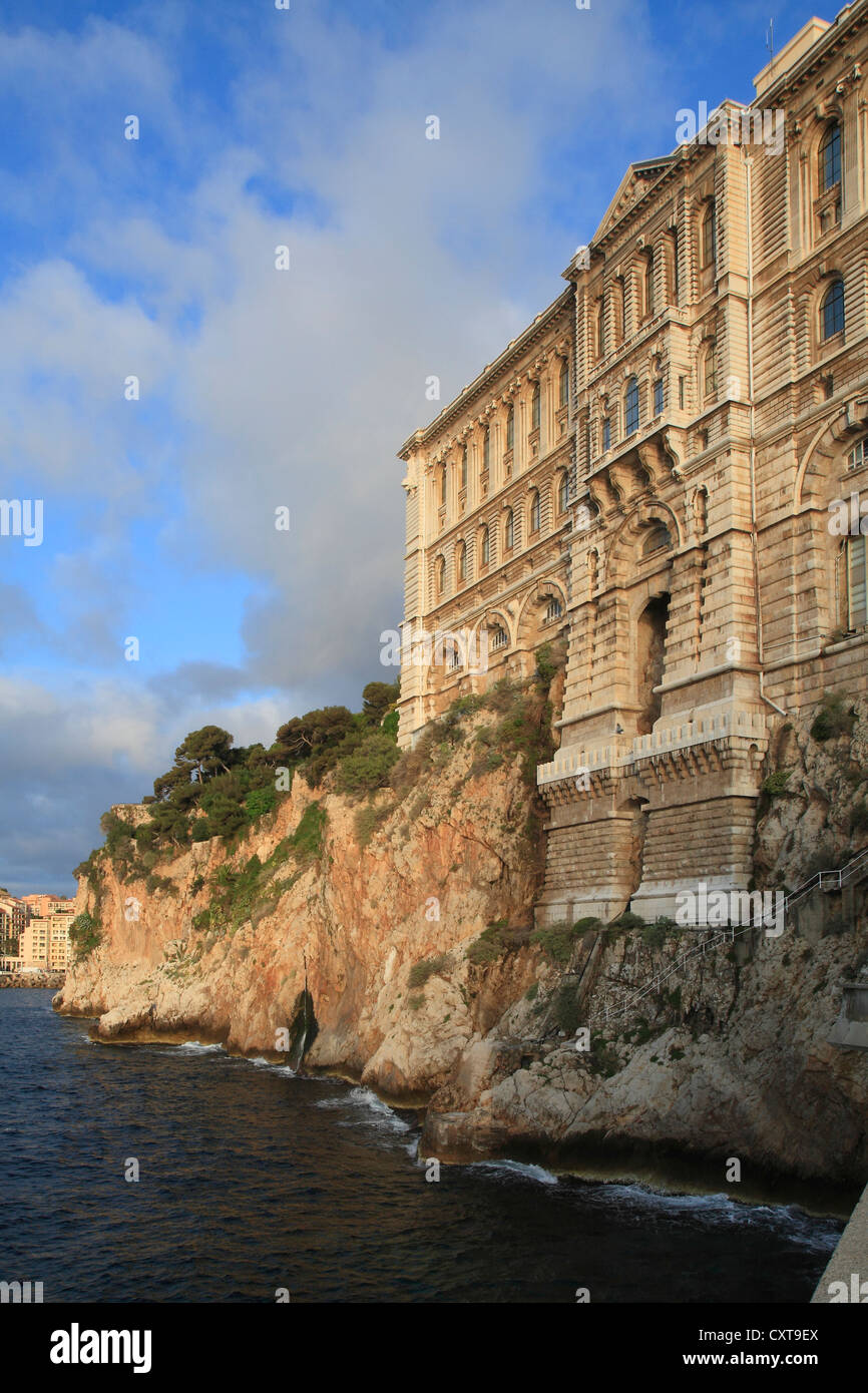 Musée océanographique, Principauté de Monaco, Côte d'Azur, Méditerranée, Europe Banque D'Images
