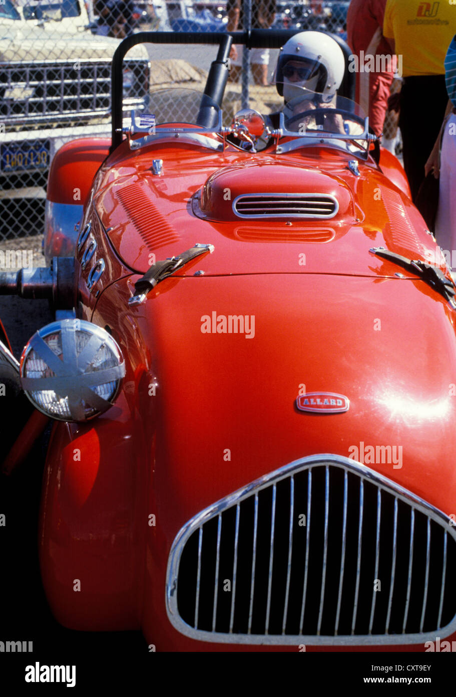 Allard Cadillac voiture de course vintage au Monterey Historic Automobile Banque D'Images