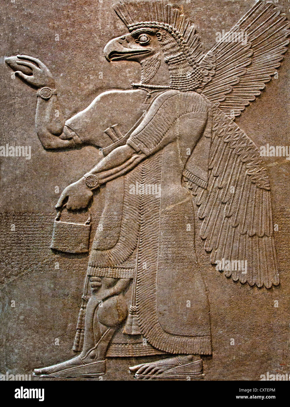 Le nord-ouest du Palais Royal d'Assurnazirpal II Nimrud 883-859 av. J.-C. en Mésopotamie Iraq ( Kalhu Musée assyrien Assyrie ) Banque D'Images