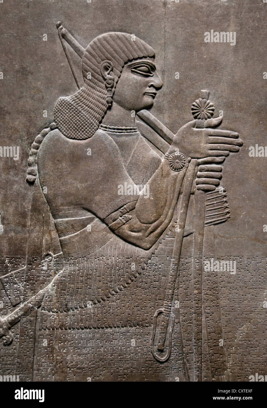 Le nord-ouest du Palais Royal d'Assurnazirpal II Nimrud 883-859 av. J.-C. en Mésopotamie Iraq ( Kalhu Musée assyrien Assyrie ) Banque D'Images