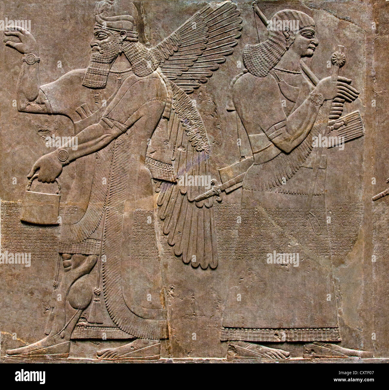 Le nord-ouest du Palais Royal d'Assurnazirpal II Nimrud 883-859 av. J.-C. en Mésopotamie Iraq ( Kalhu Musée assyrien Assyrie ) Banque D'Images