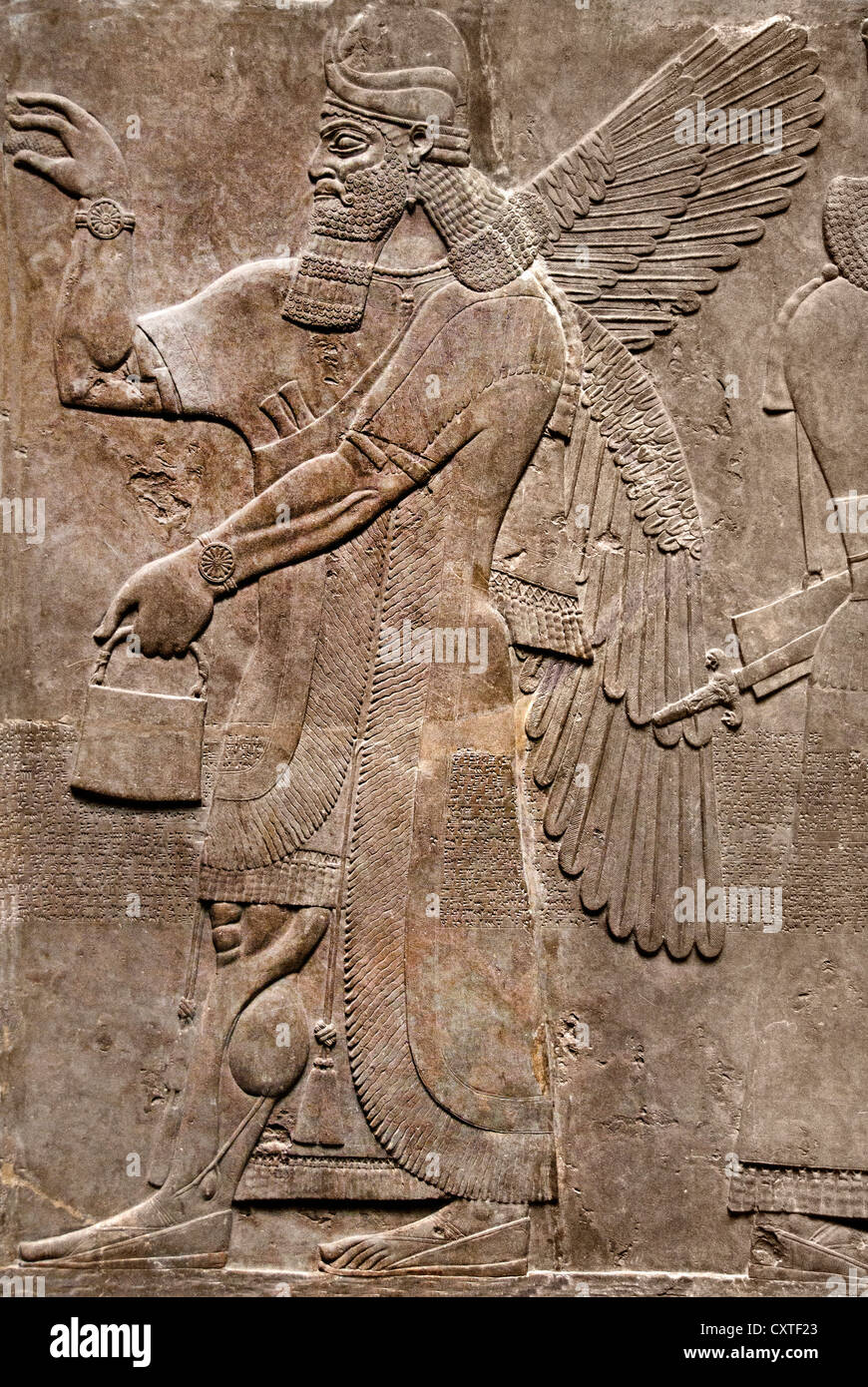 Le nord-ouest du Palais Royal d'Assurnazirpal II Nimrud 883-859 av. J.-C. en Mésopotamie Iraq ( Kalhu Musée assyrien Assyrie ) Banque D'Images