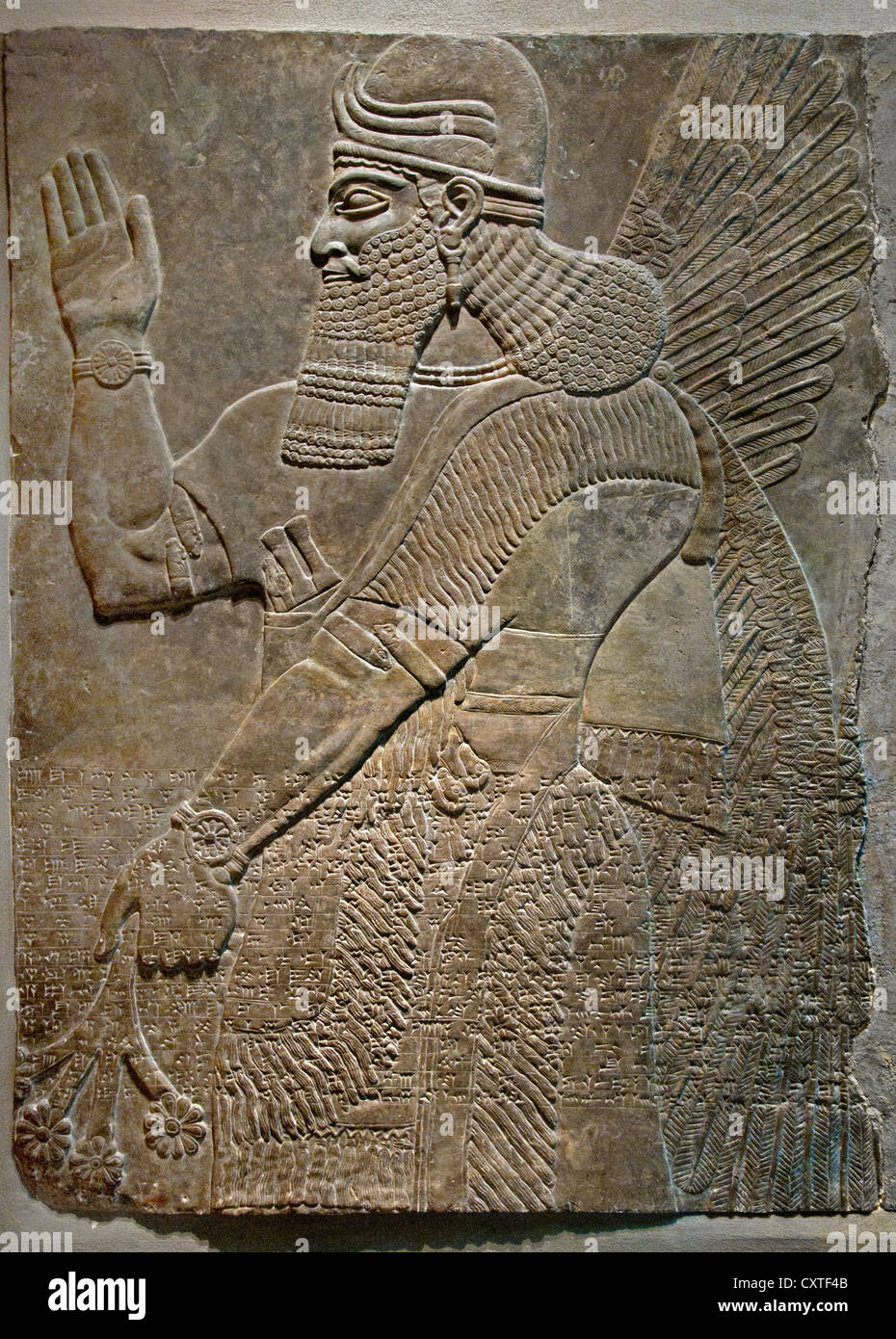 Le nord-ouest du Palais Royal d'Assurnazirpal II Nimrud 883-859 av. J.-C. en Mésopotamie Iraq ( Kalhu Musée assyrien Assyrie ) Banque D'Images