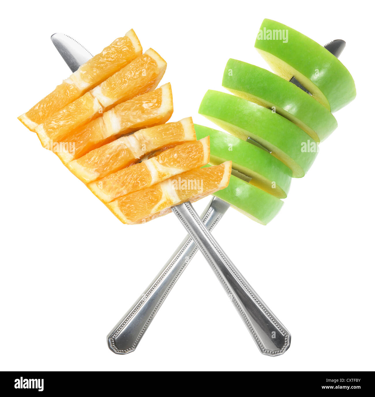 Brochettes de fruits Banque D'Images