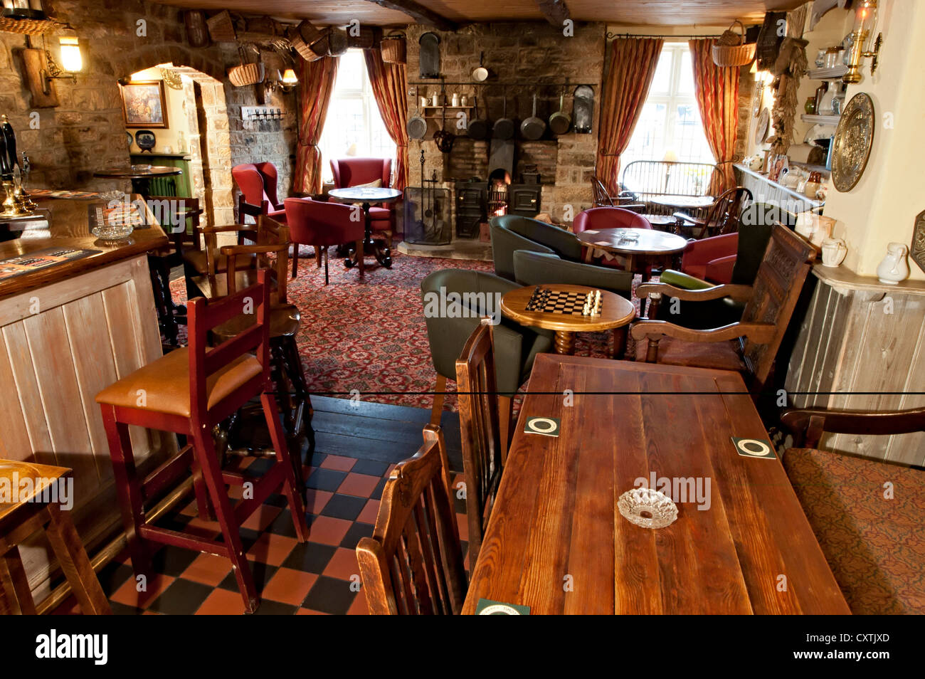 Le square and compass inn pub Banque D'Images