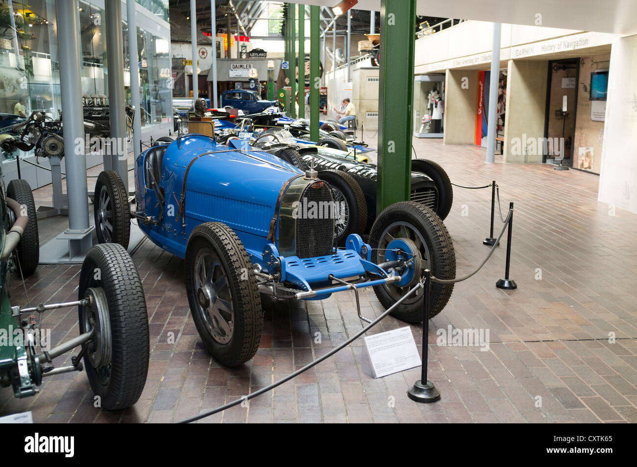 dh Beaulieu BEAULIEU HAMPSHIRE French Bugatti Type 35 voiture de course ancienne Beaulieu National Motor Museum voitures anciennes royaume-uni Banque D'Images