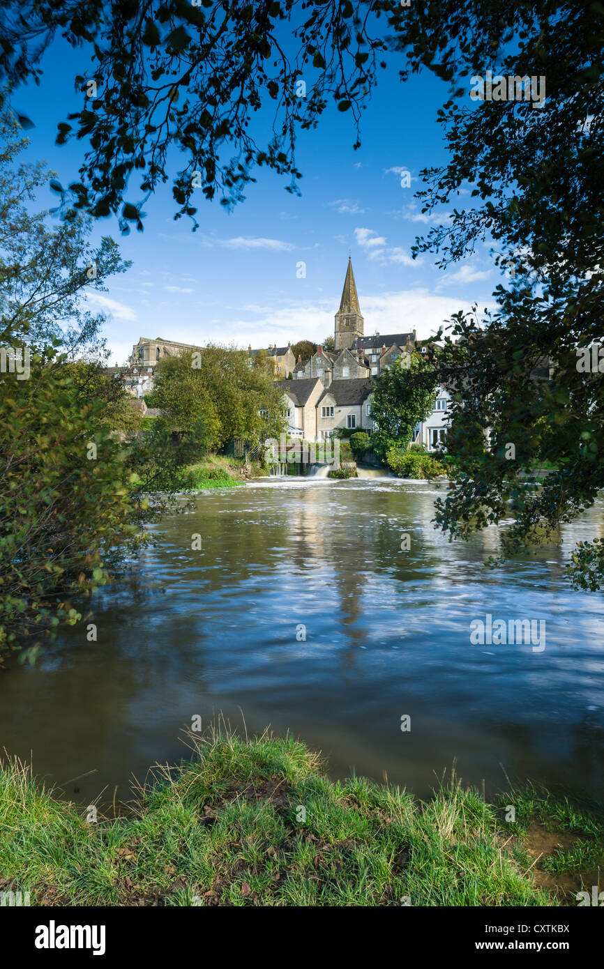 La rivière Avon - Malmesbury, Angleterre Banque D'Images