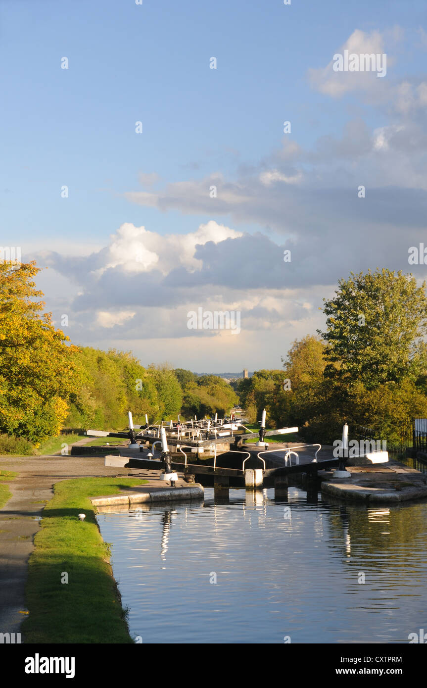 Un après-midi à Hatton, sur le Grand Union Canal à Hatton, Warwickshire, Angleterre Banque D'Images