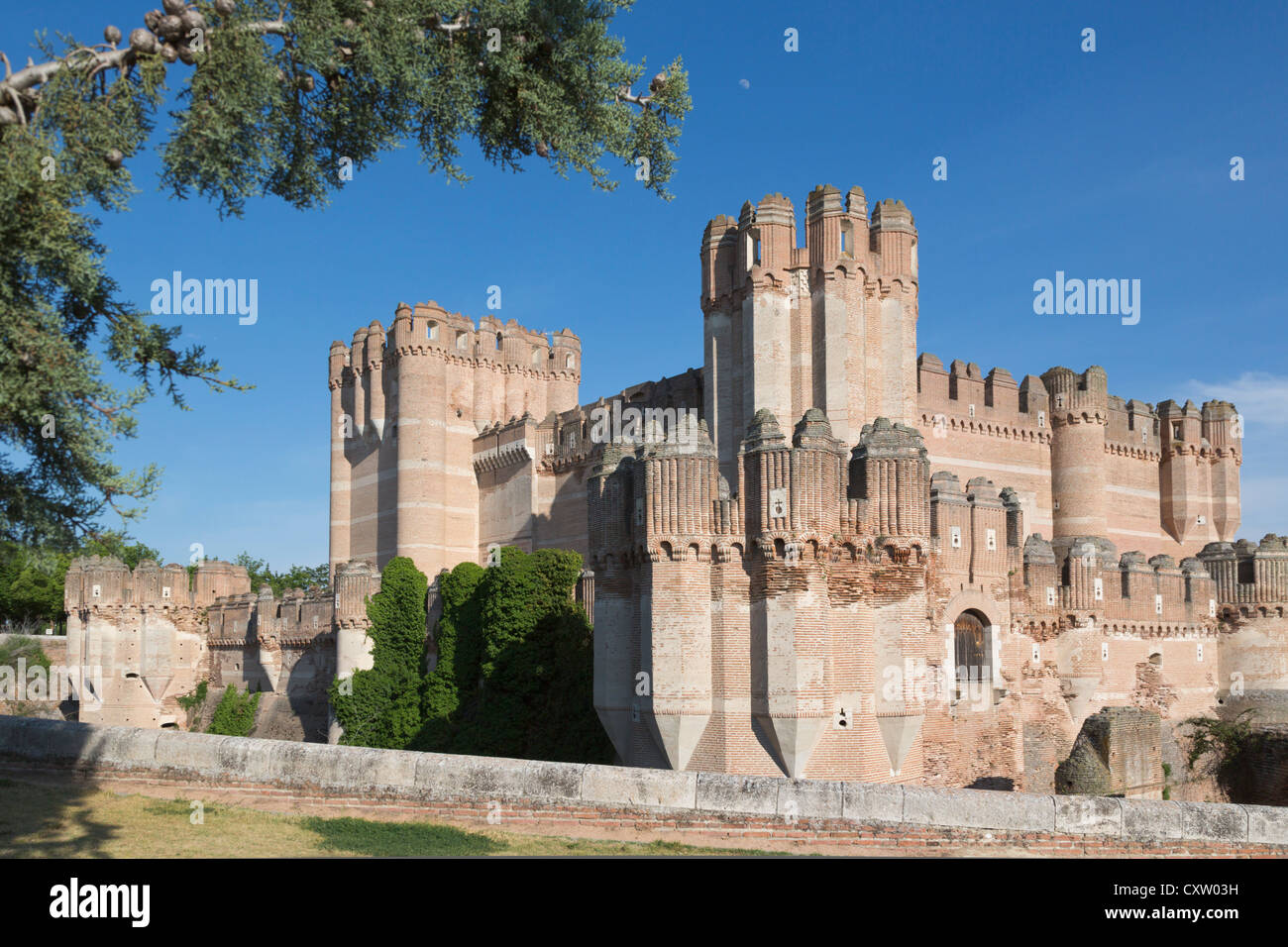 La coca, province de Ségovie, Espagne. Castillo de Coca. Château de coca. Important exemple d