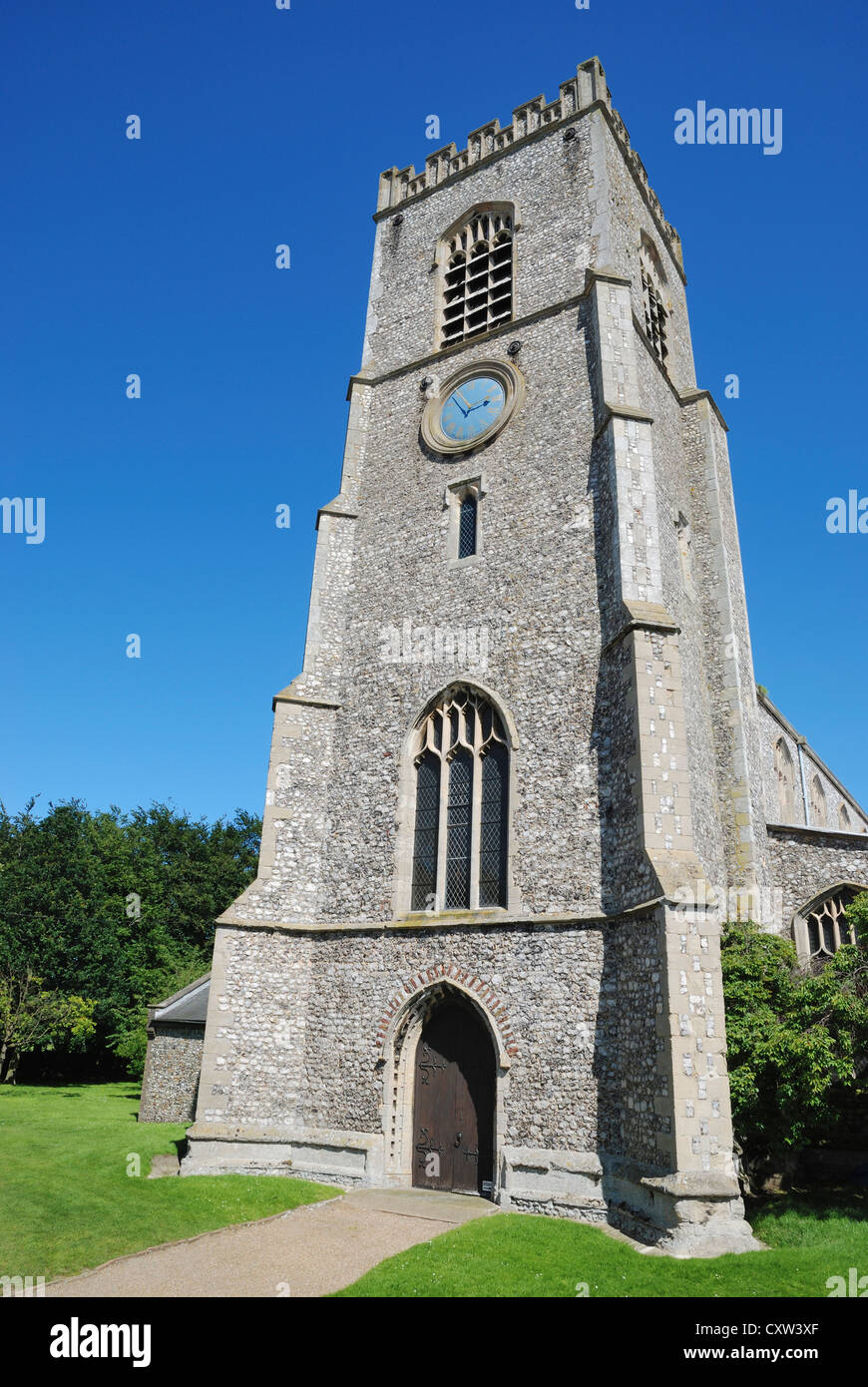 L'église paroissiale de St Nicholas, Wells-next-the-Sea, Norfolk, Angleterre. Banque D'Images