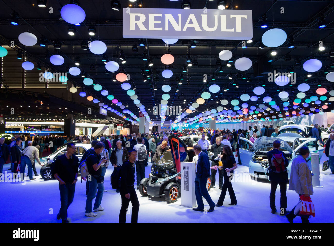 Stand Renault à Paris Motor Show 2012 Banque D'Images