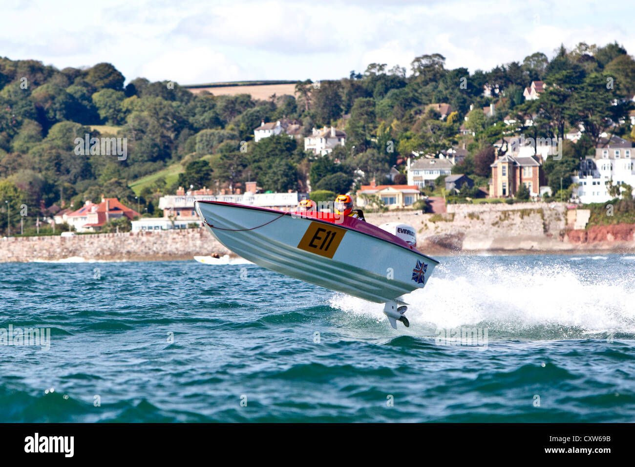 Bateau de Moteur Classe OCR Racing à Torquay, Angleterre Royaume-uni Banque D'Images