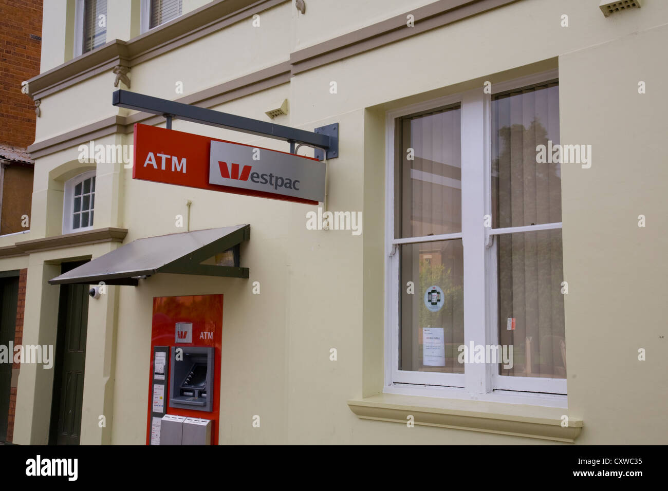 Distributeur de billets de banque ATM westpac à mudgee,direction,l'Australie Banque D'Images