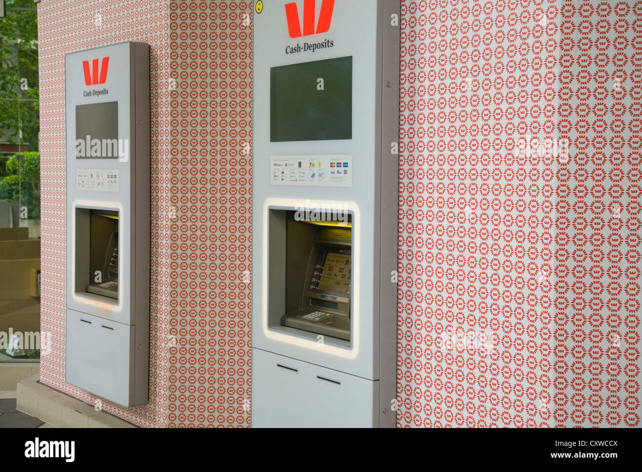 La banque ATM westpac à Sydney, Australie Banque D'Images