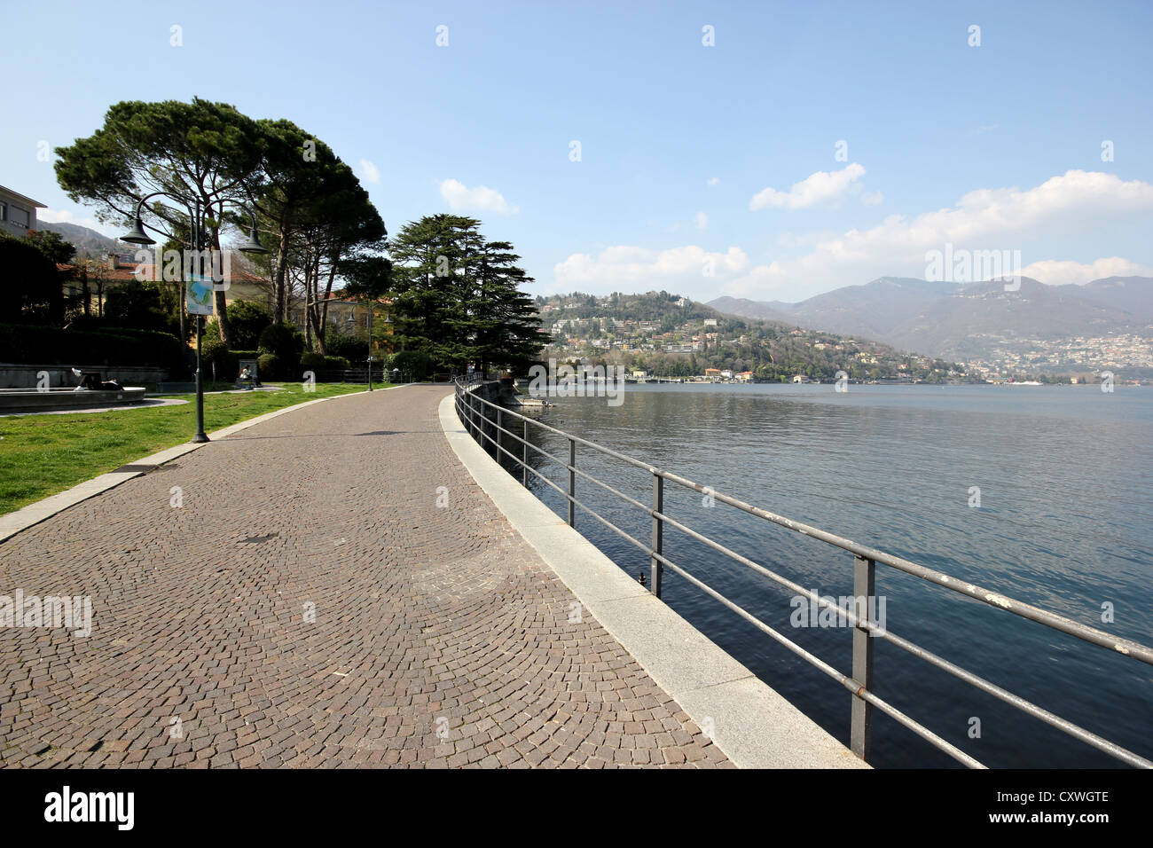 Côme, lac , Lac de Côme , à pied, photoarkive Banque D'Images