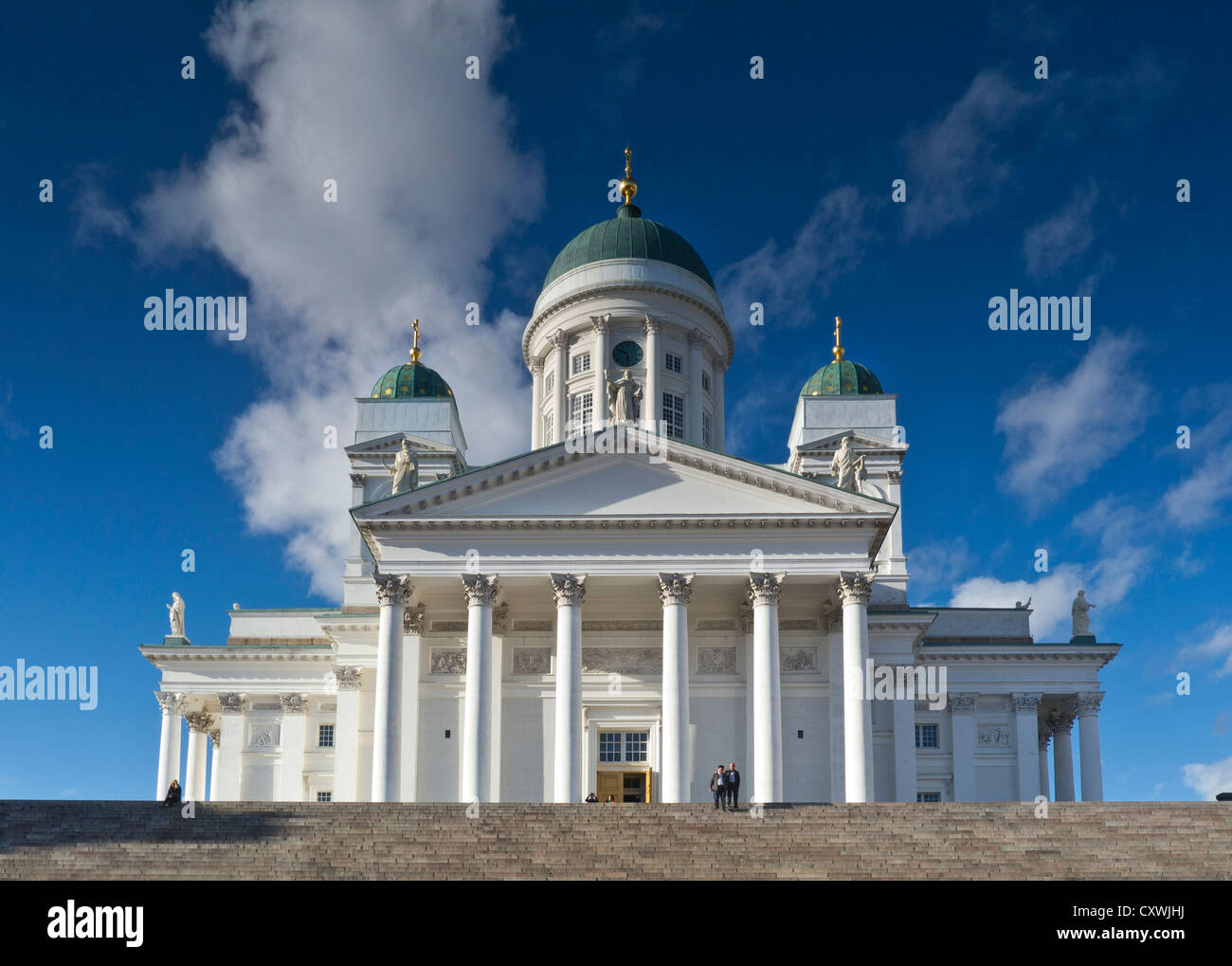 Cathédrale d'Helsinki Place du Sénat Helsinki Finlande Banque D'Images