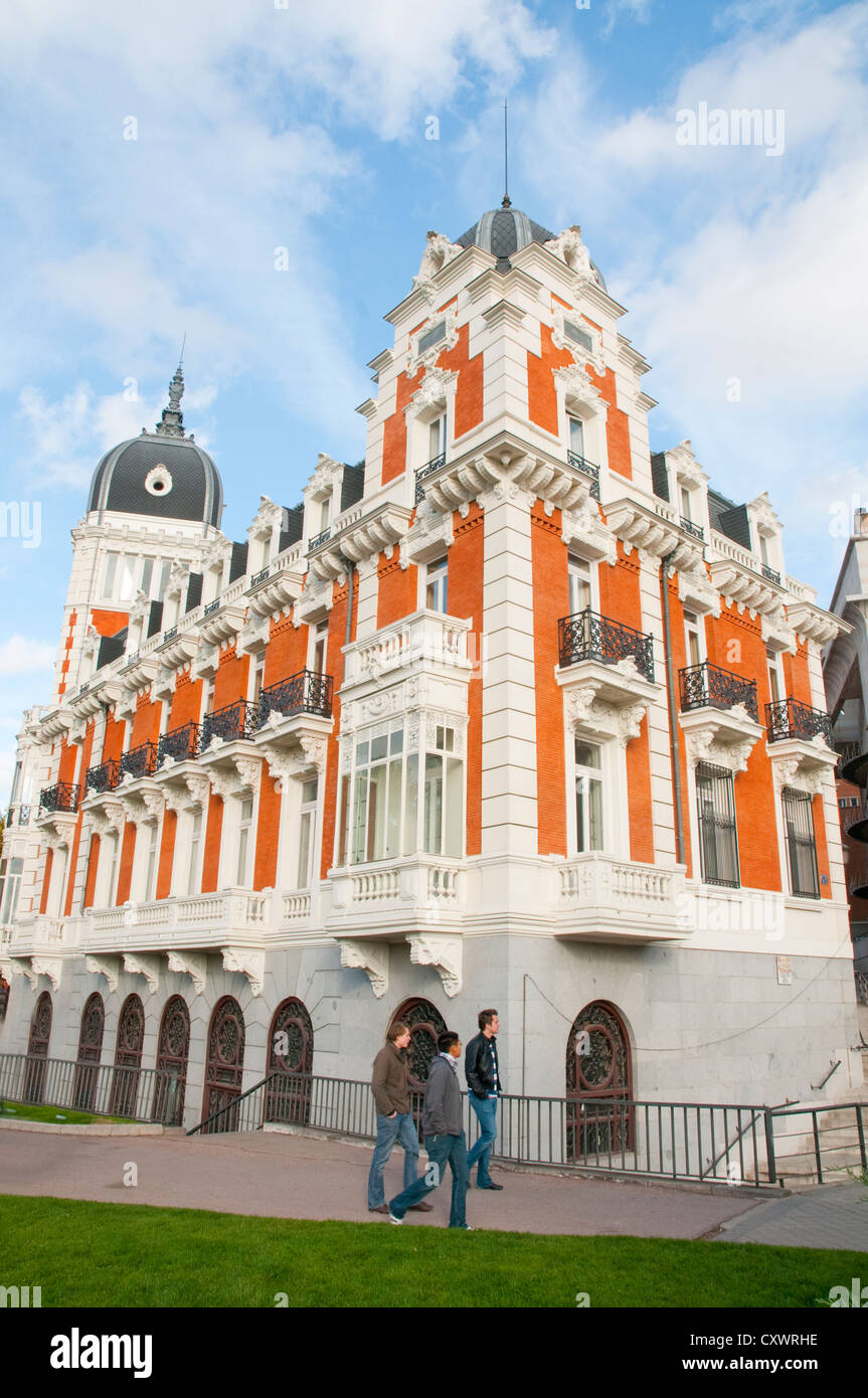 Consejeria de las Artes. Plaza de España, Madrid, Espagne. Banque D'Images