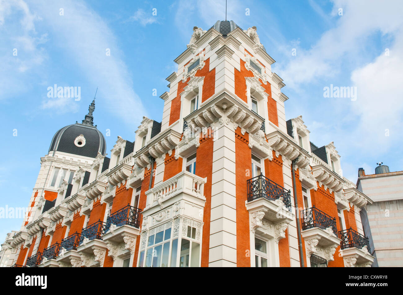 Compañia Asturiana de Minas. Rue Bailen, Madrid, Espagne. Banque D'Images