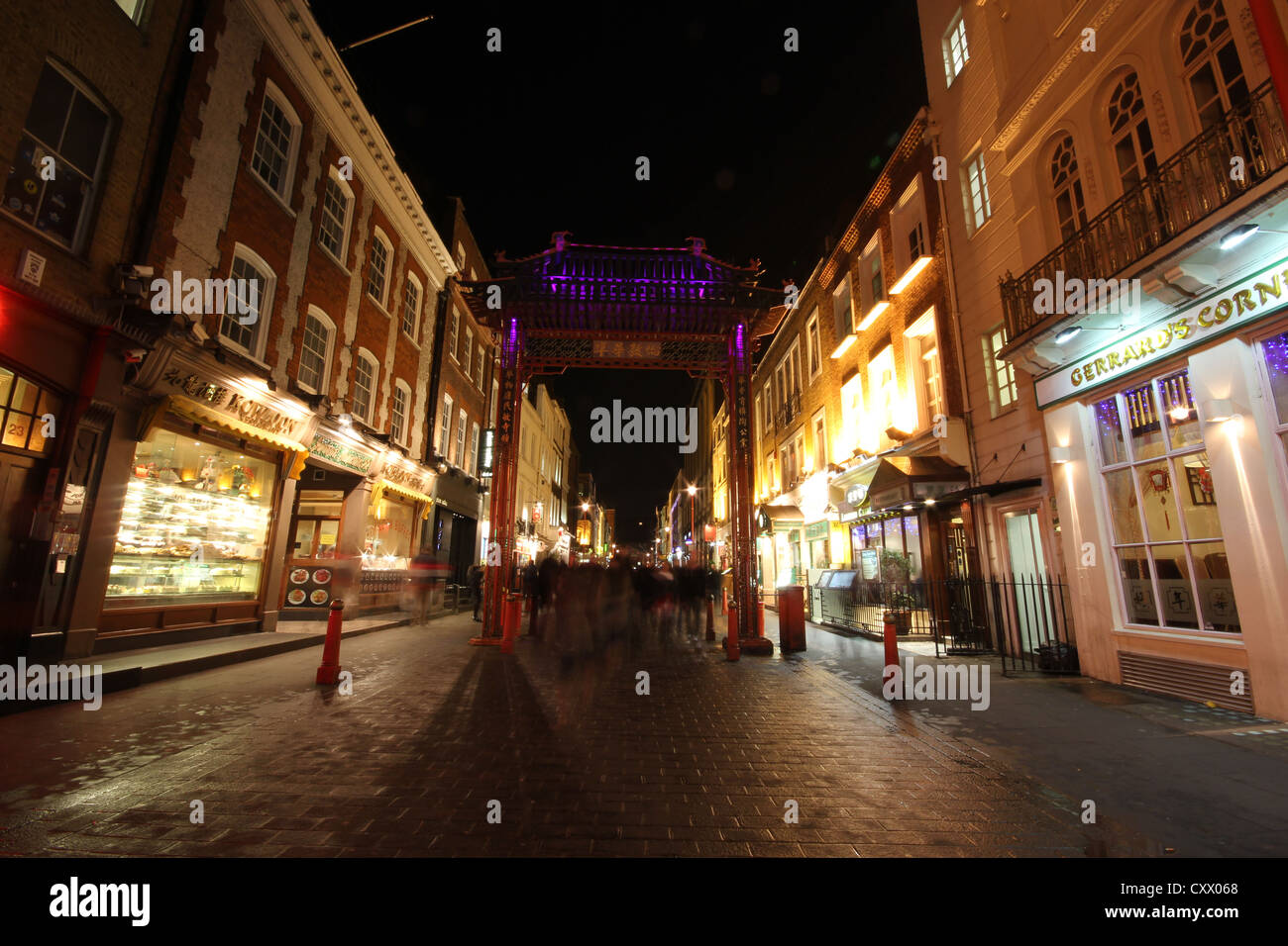 Londres, ville, europe, une belle vue de Soho China Town Banque D'Images