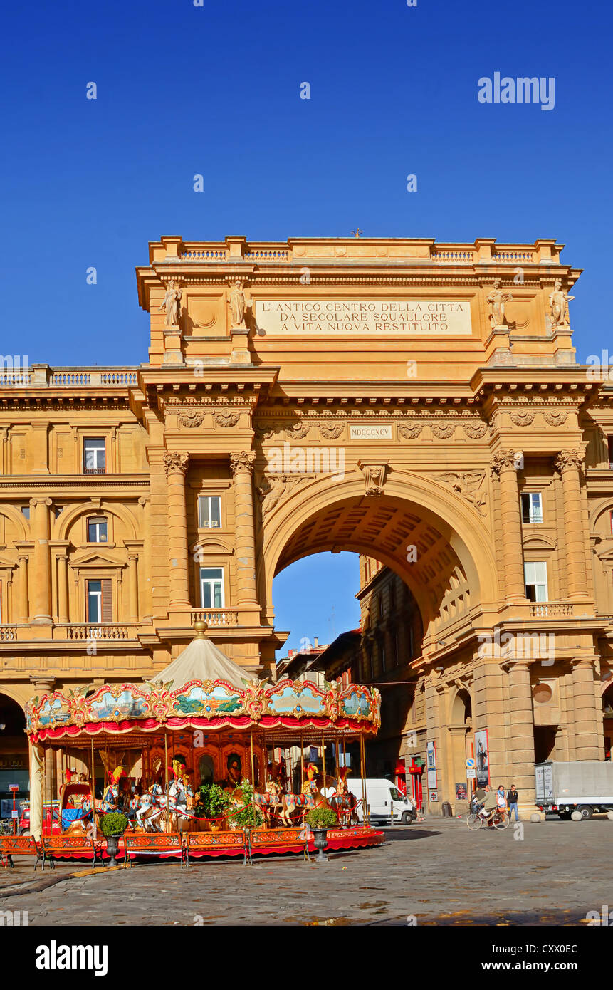 Le vieux centre-ville de la ville de Florence, Italie Banque D'Images