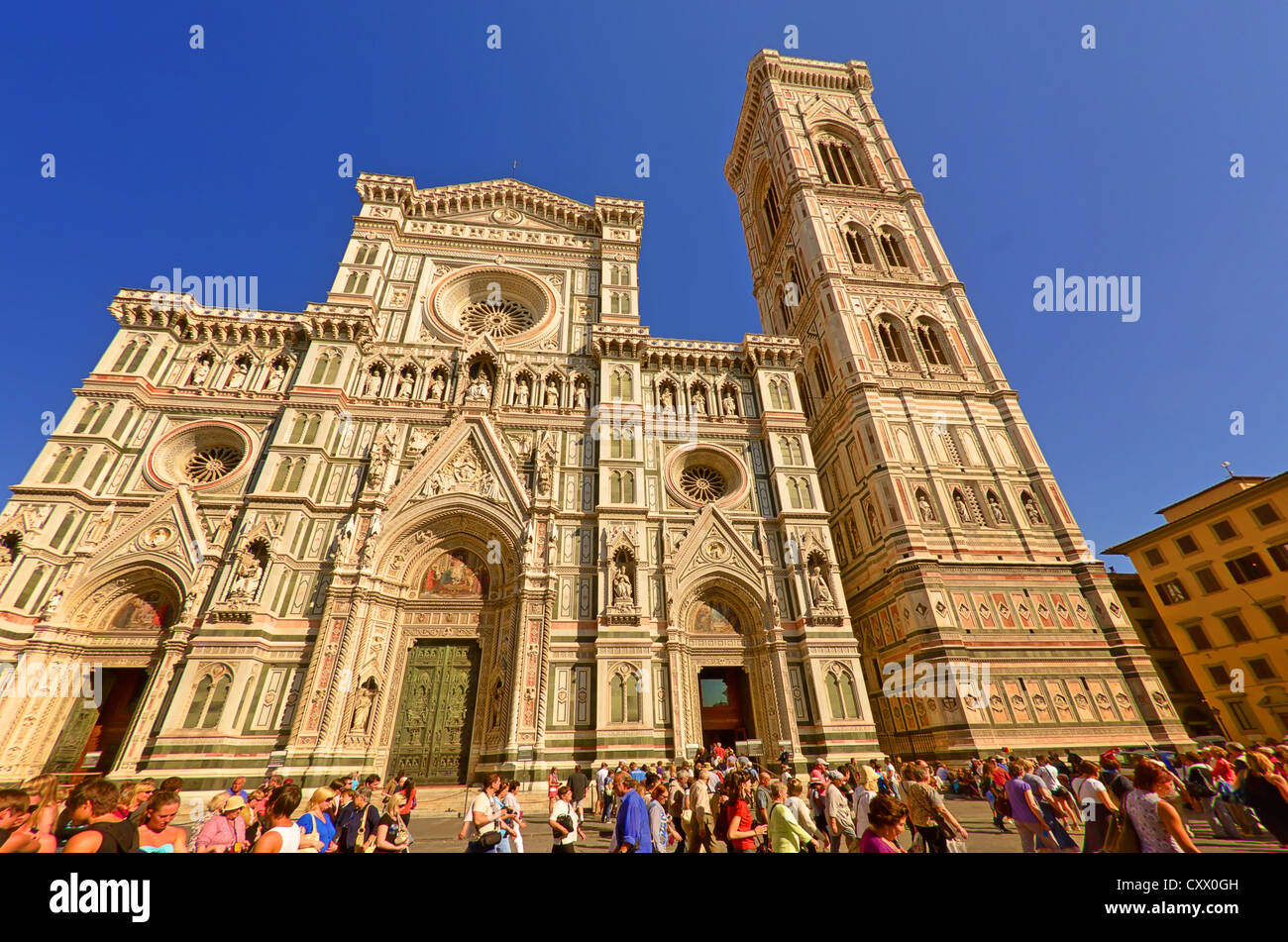 La basilique de Santa Maria del Fiore est l'église principale de Florence, Italie. Banque D'Images