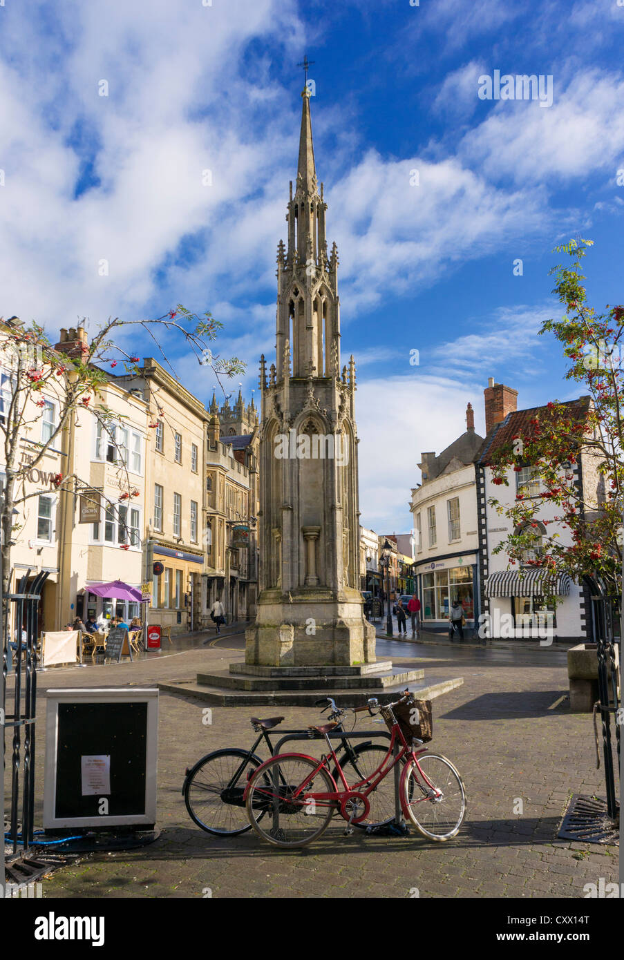 Glastonbury et Croix du marché, Somerset, Royaume-Uni Banque D'Images Glastonbury et Croix du marché, Somerset, Royaume-Uni Banque D'Images