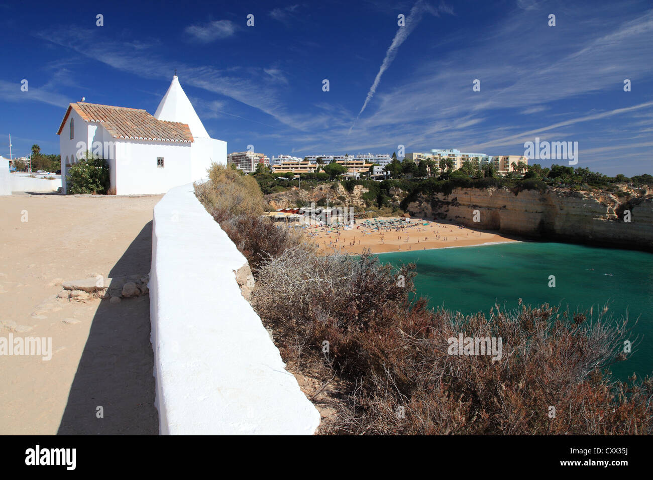 Chapelle de Nossa Senhora da Rocha, Porches, Armacao de Pera, Algarve, Portugal Banque D'Images